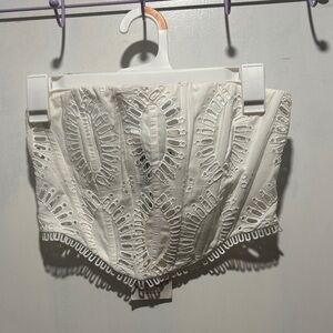 CHARO RUIZ bustier sting crop top